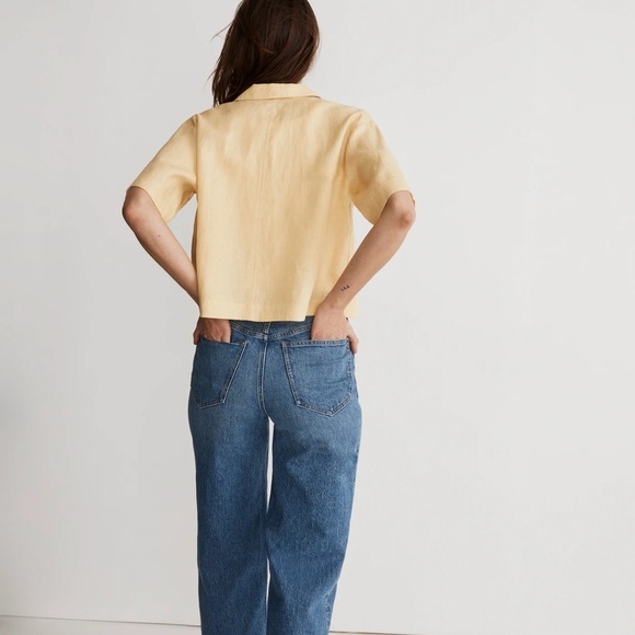 Madewell lite Yellow Short Sleeve Top - Picture 2 of 5
